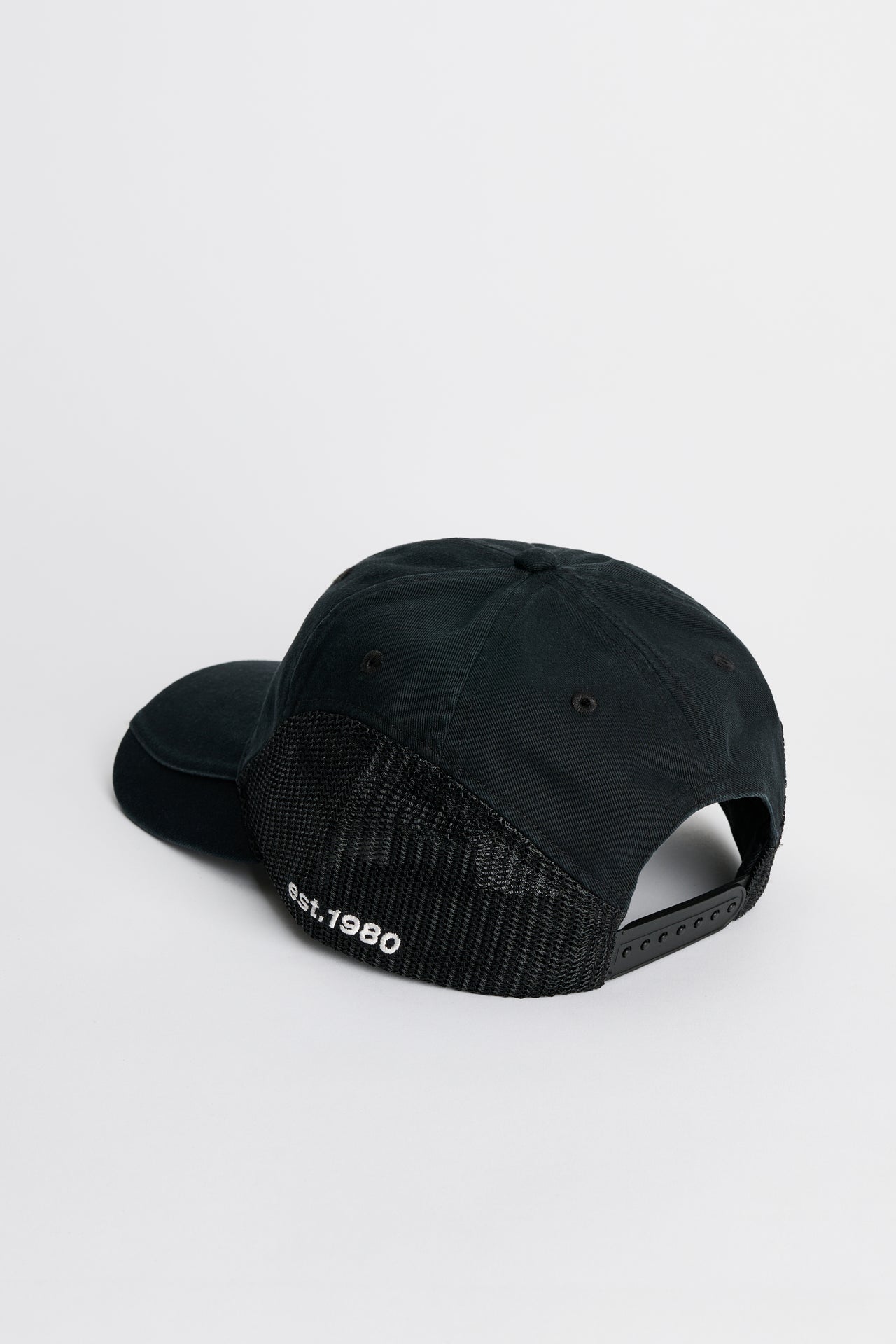 Stüssy Lp Service Mesh Strapback Cap Black