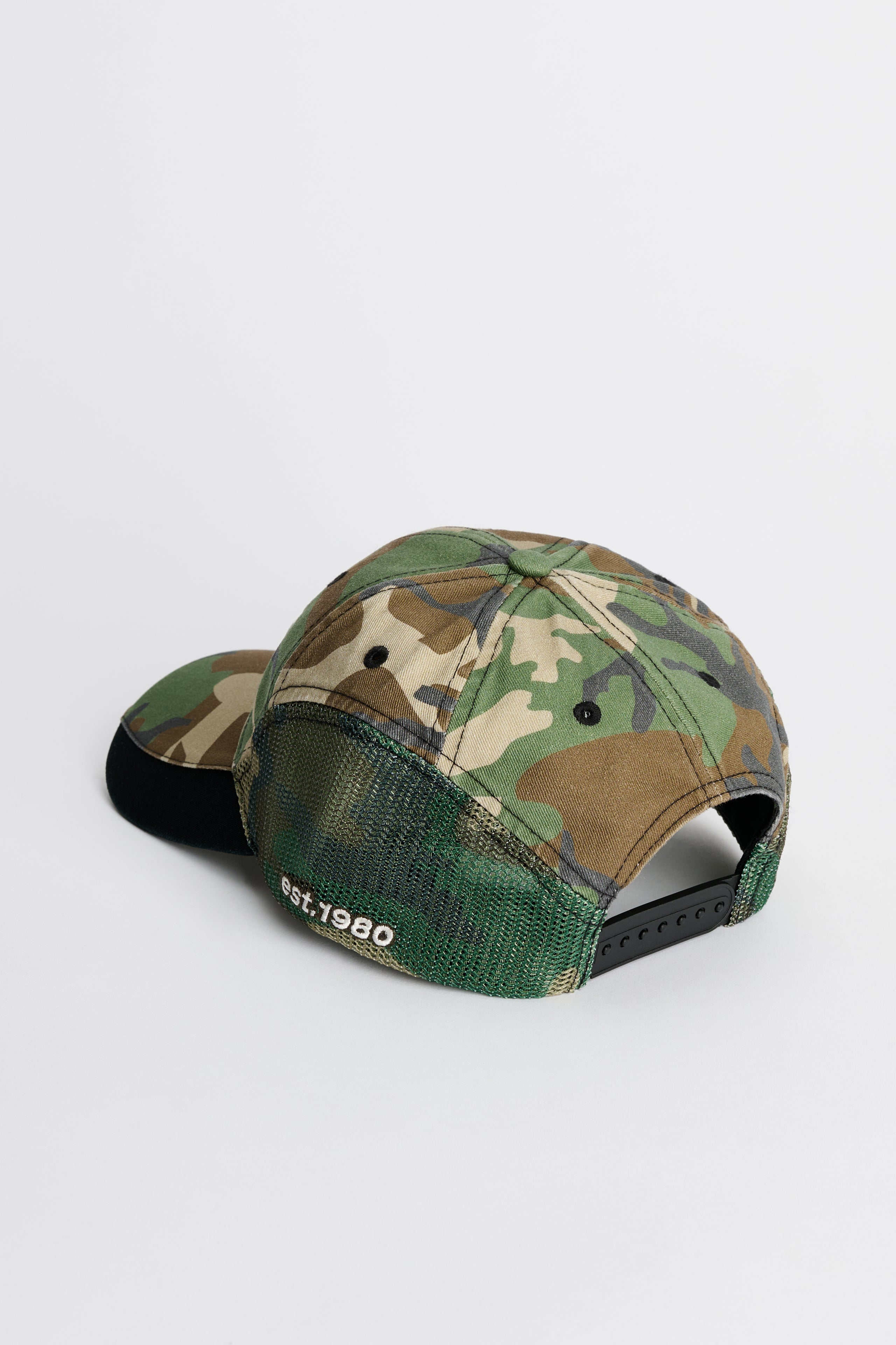 Stüssy Lp Service Mesh Strapback Cap Camo