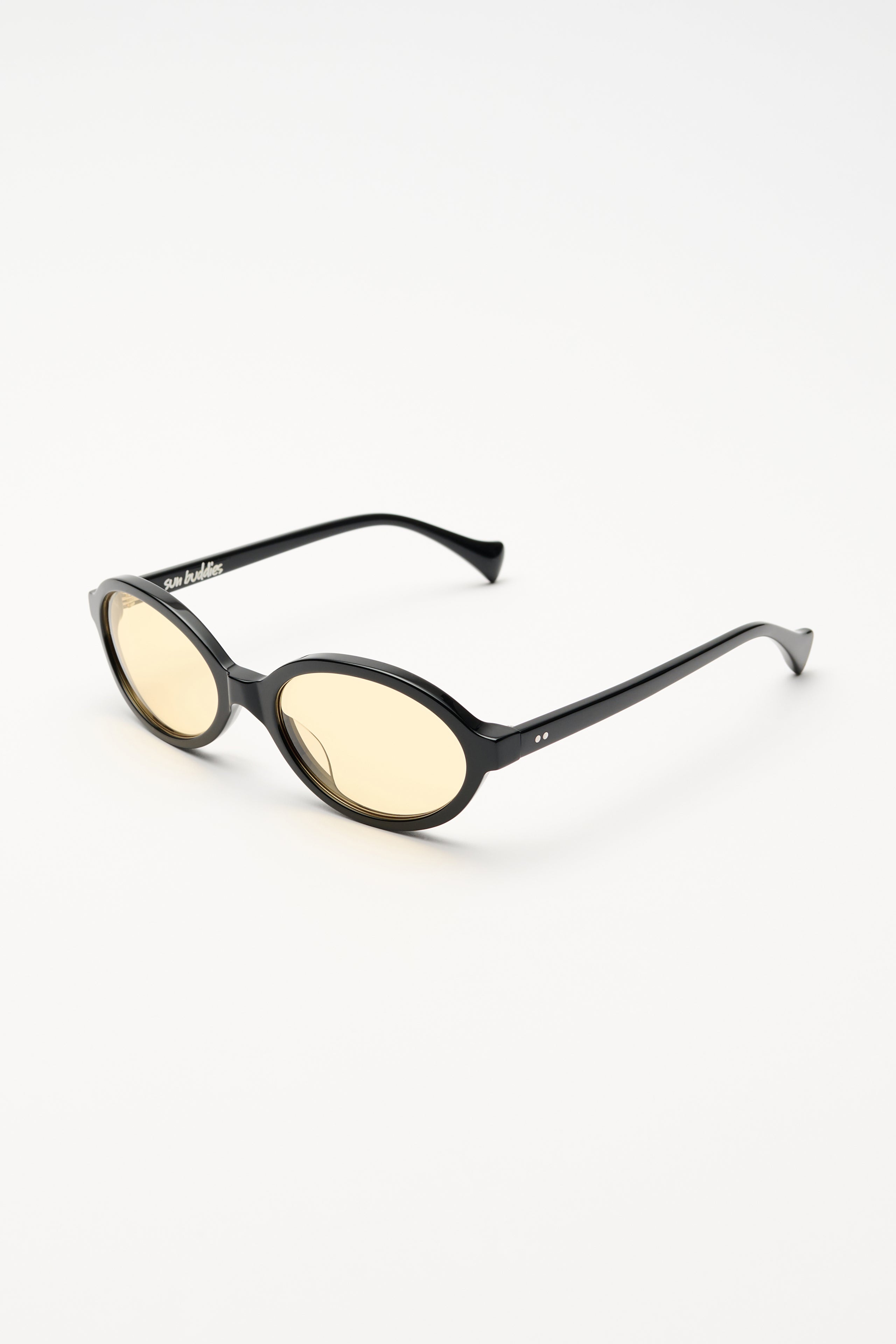 Sun Buddies Pearl Black With Yellow Lens