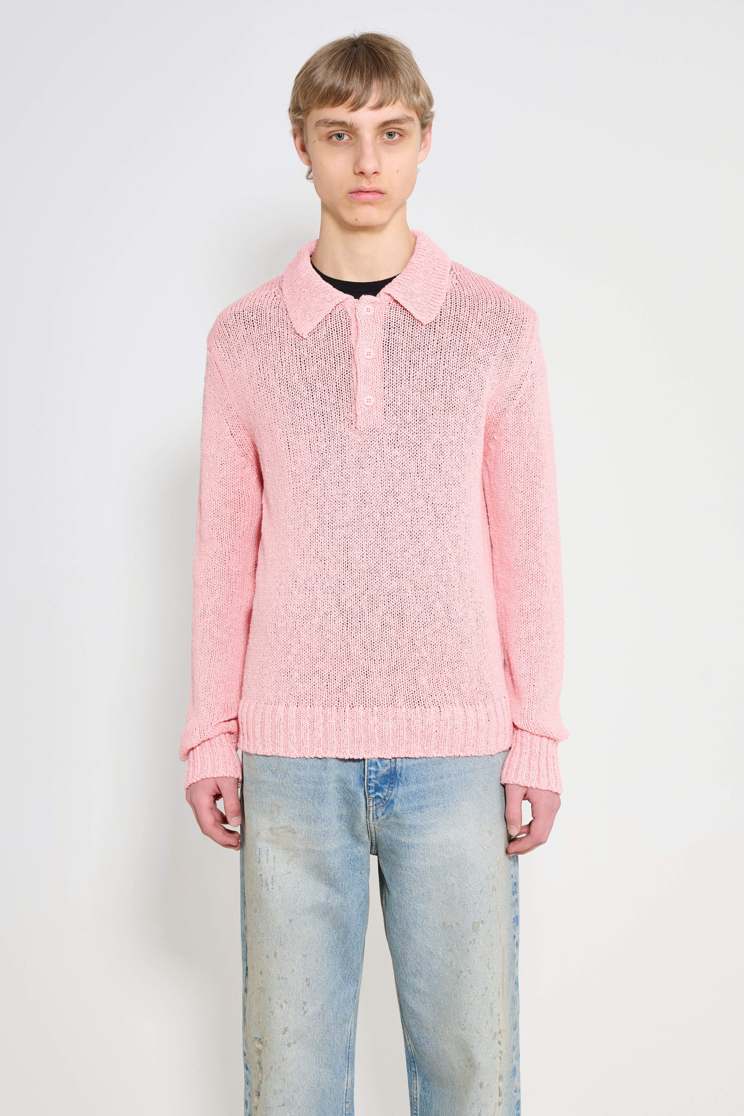 Sunflower Linen Polo Pink