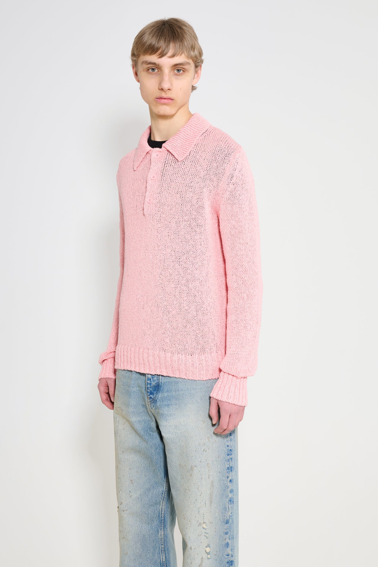Sunflower Linen Polo Pink