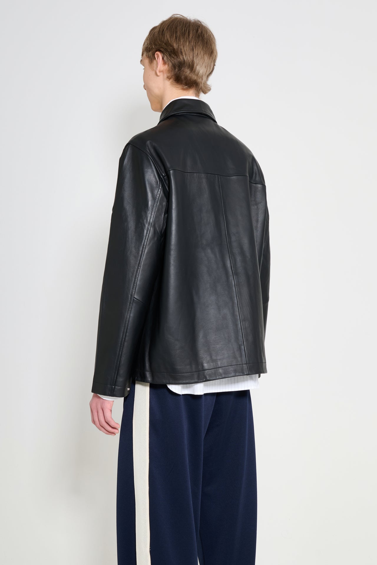 Sunflower Coach Leather Jacket Black