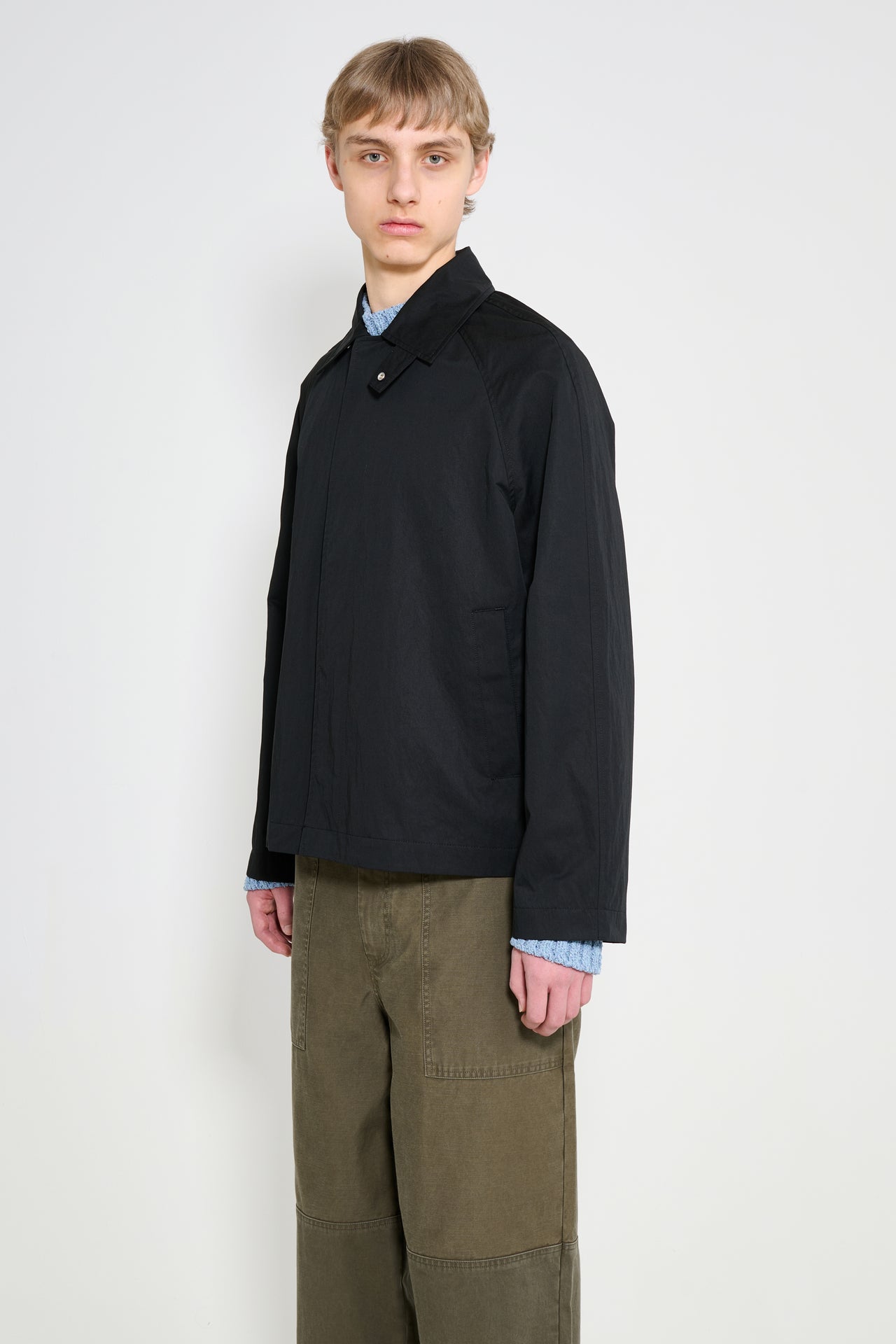 Sunflower Short Raglan Coat Black