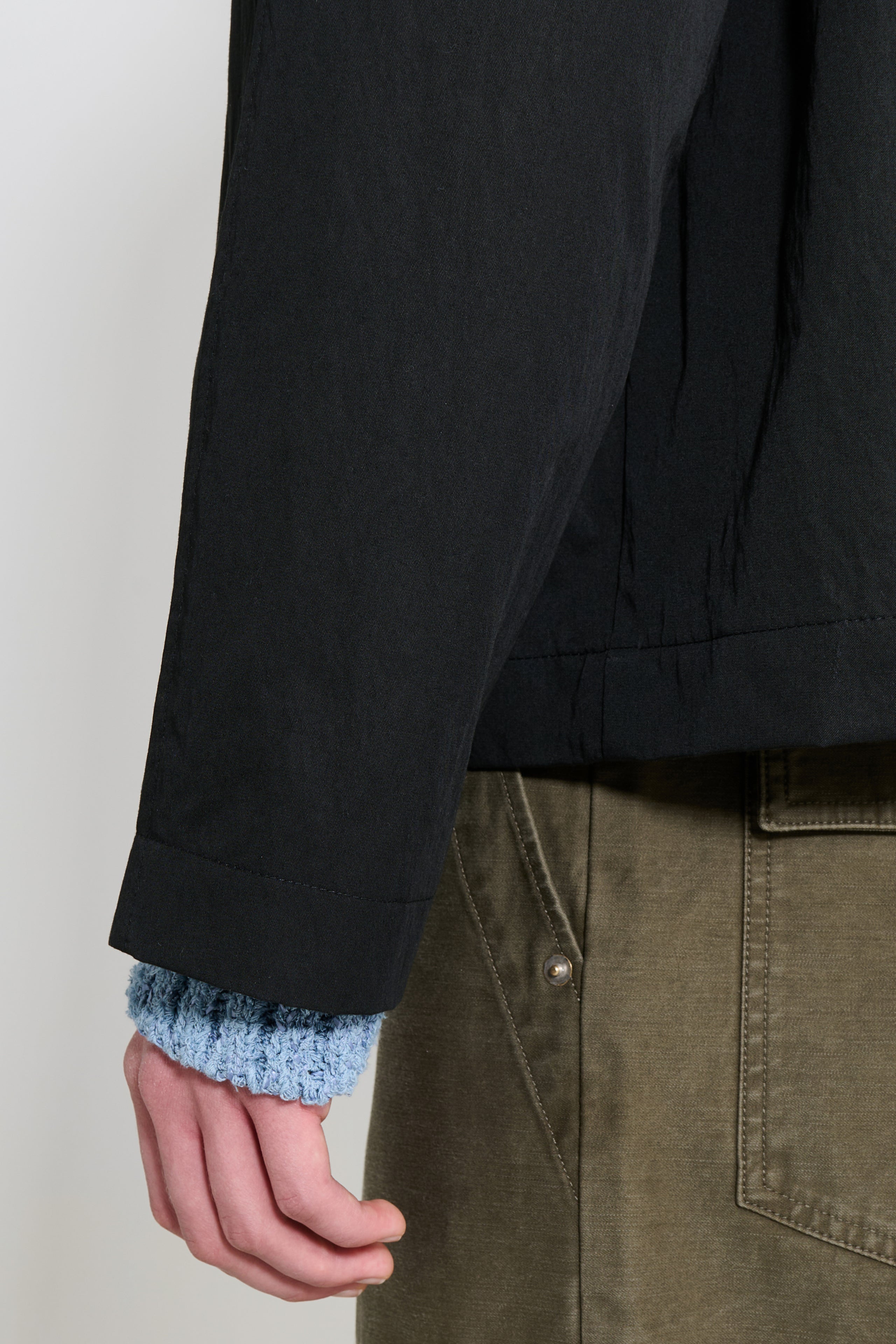 Sunflower Short Raglan Coat Black