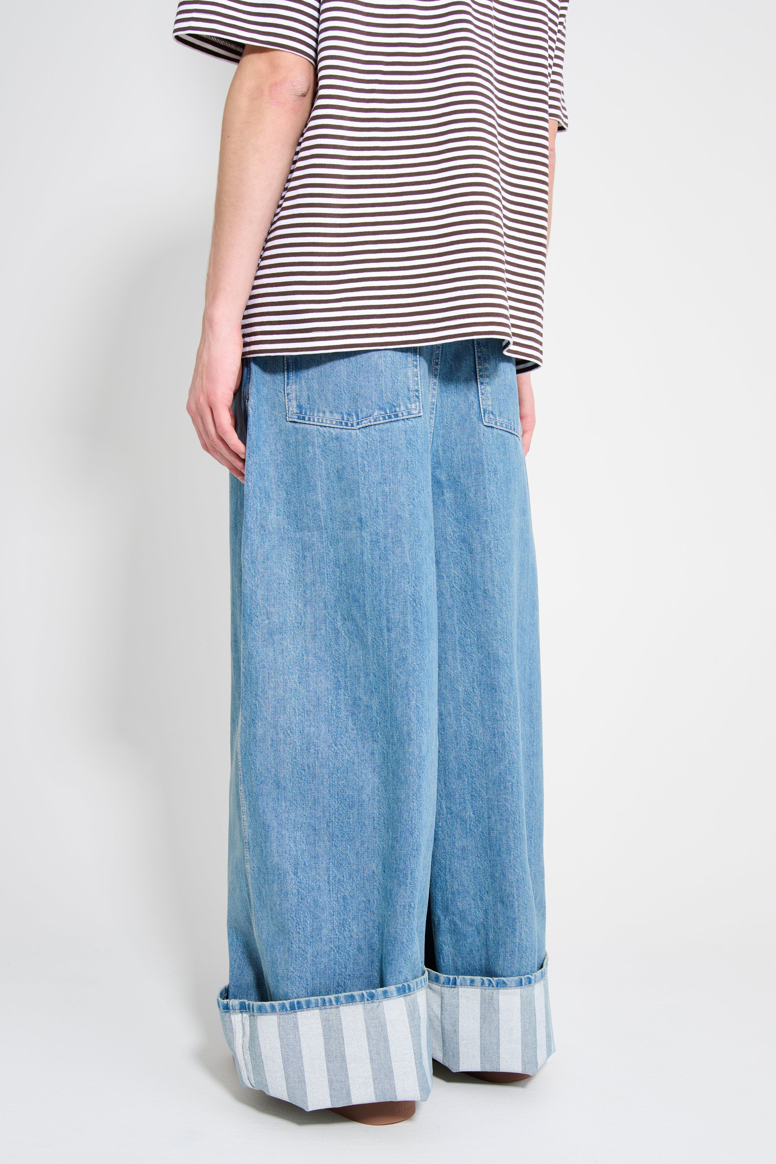 SUNNEI Extra Over Pants Light Washed Denim WS