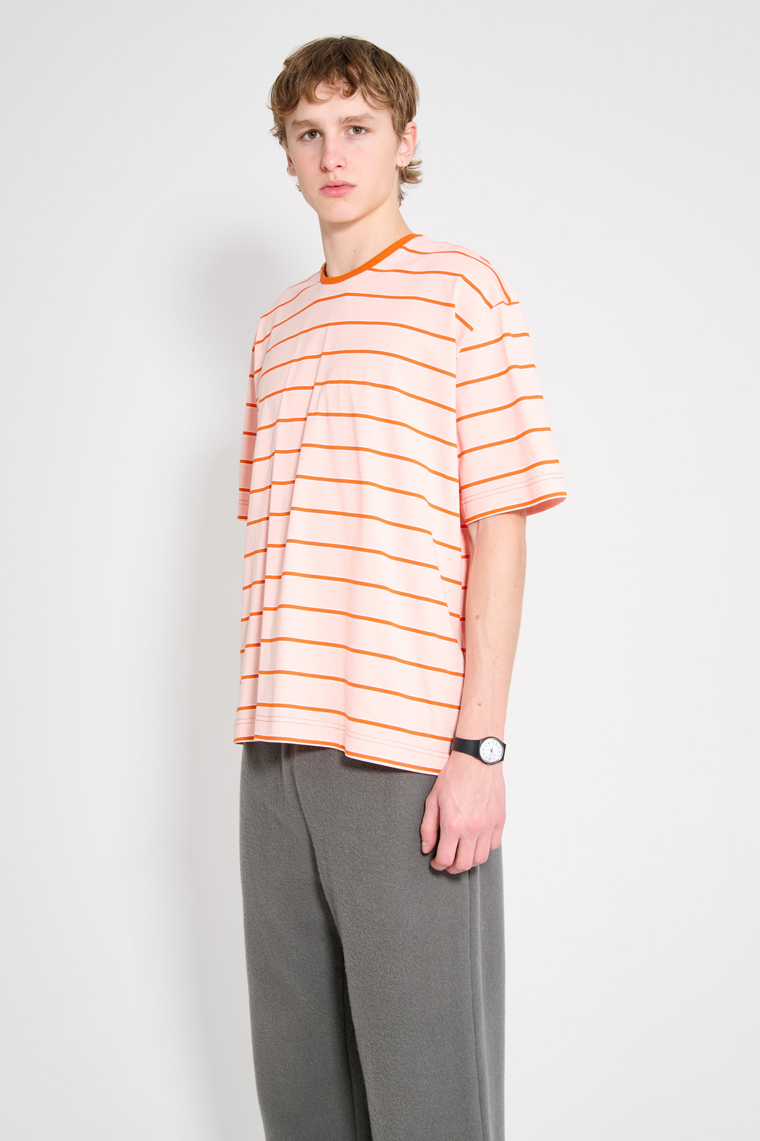 SUNNEI Over T-shirt Pink Stripes