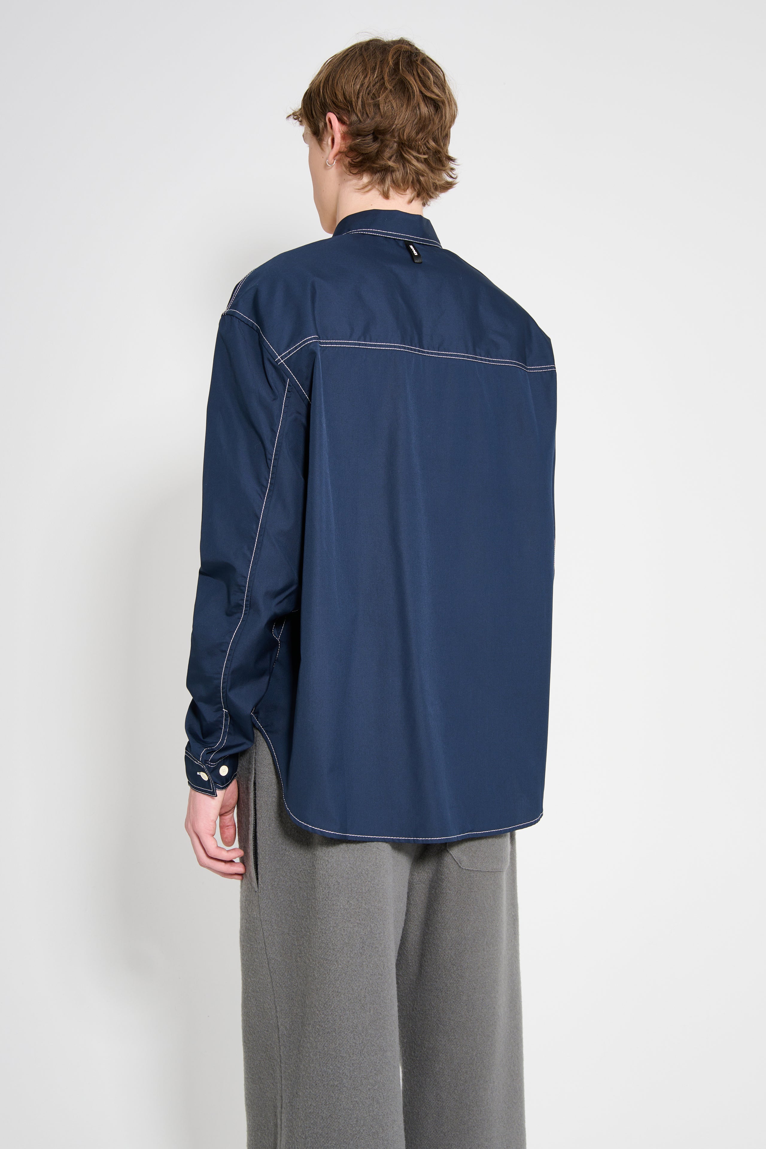 SUNNEI Over Shirt W Pockets Dark Blue