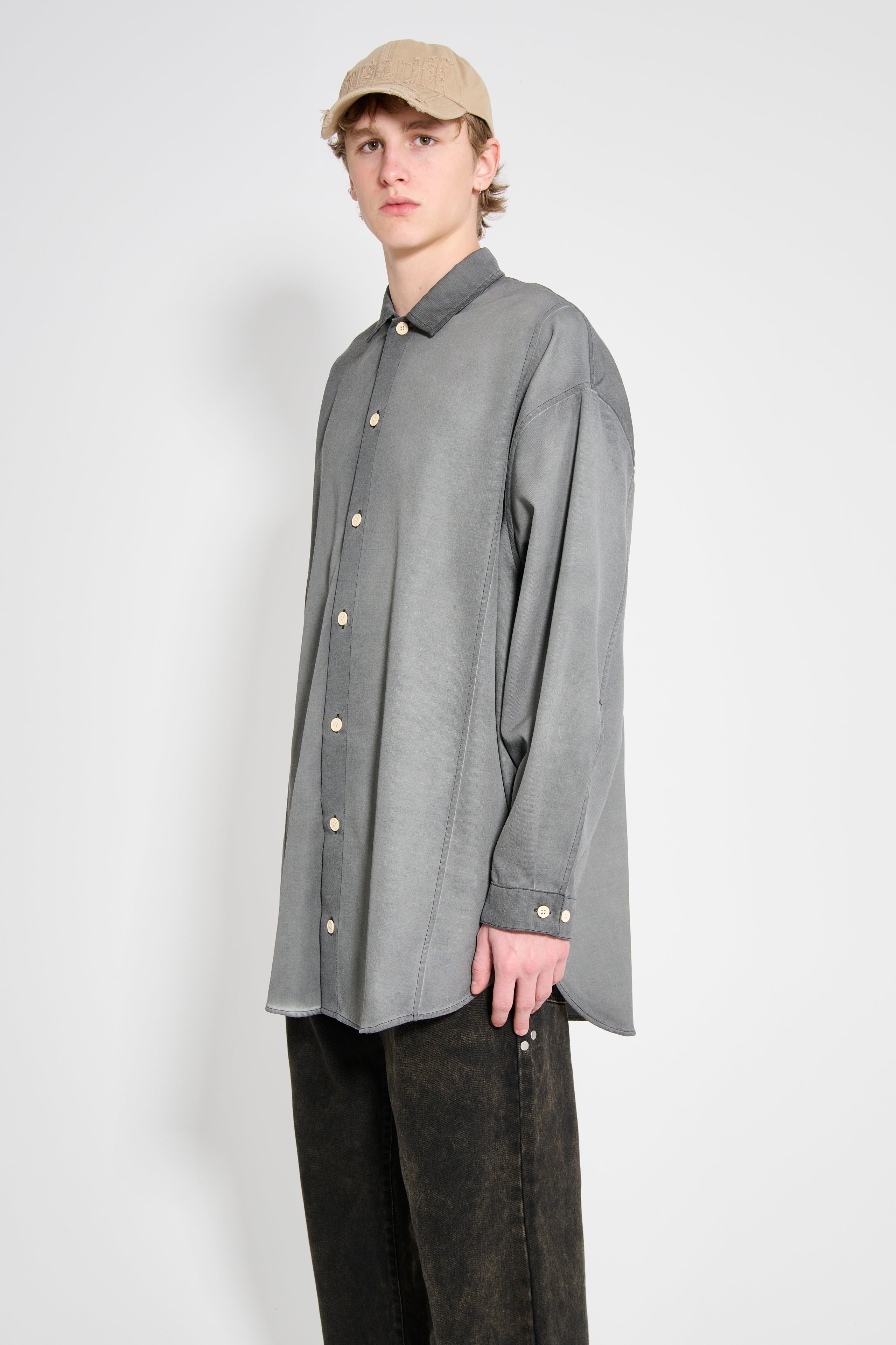 SUNNEI Mega Over Shirt W Cuts Grey