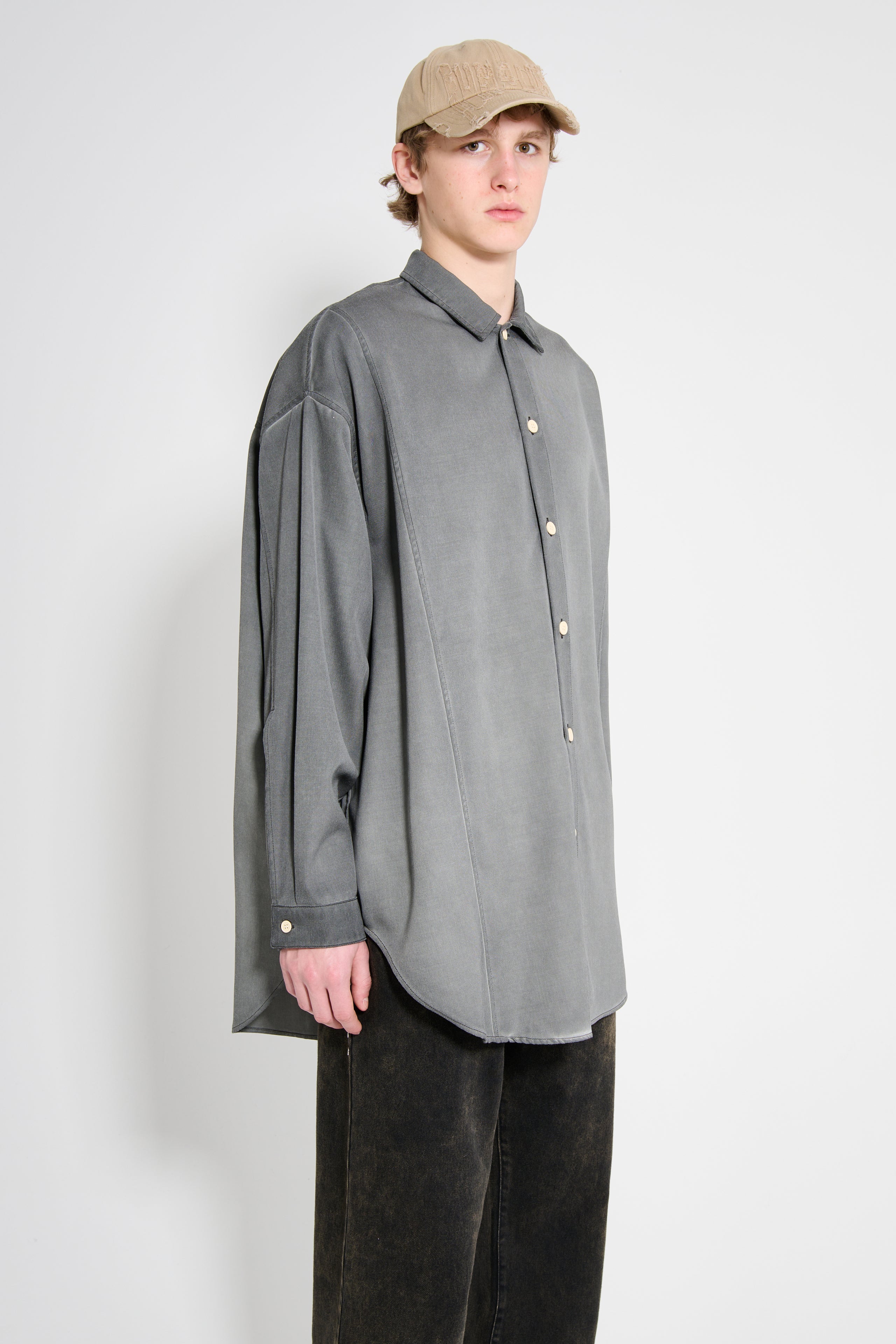 SUNNEI Mega Over Shirt W Cuts Grey