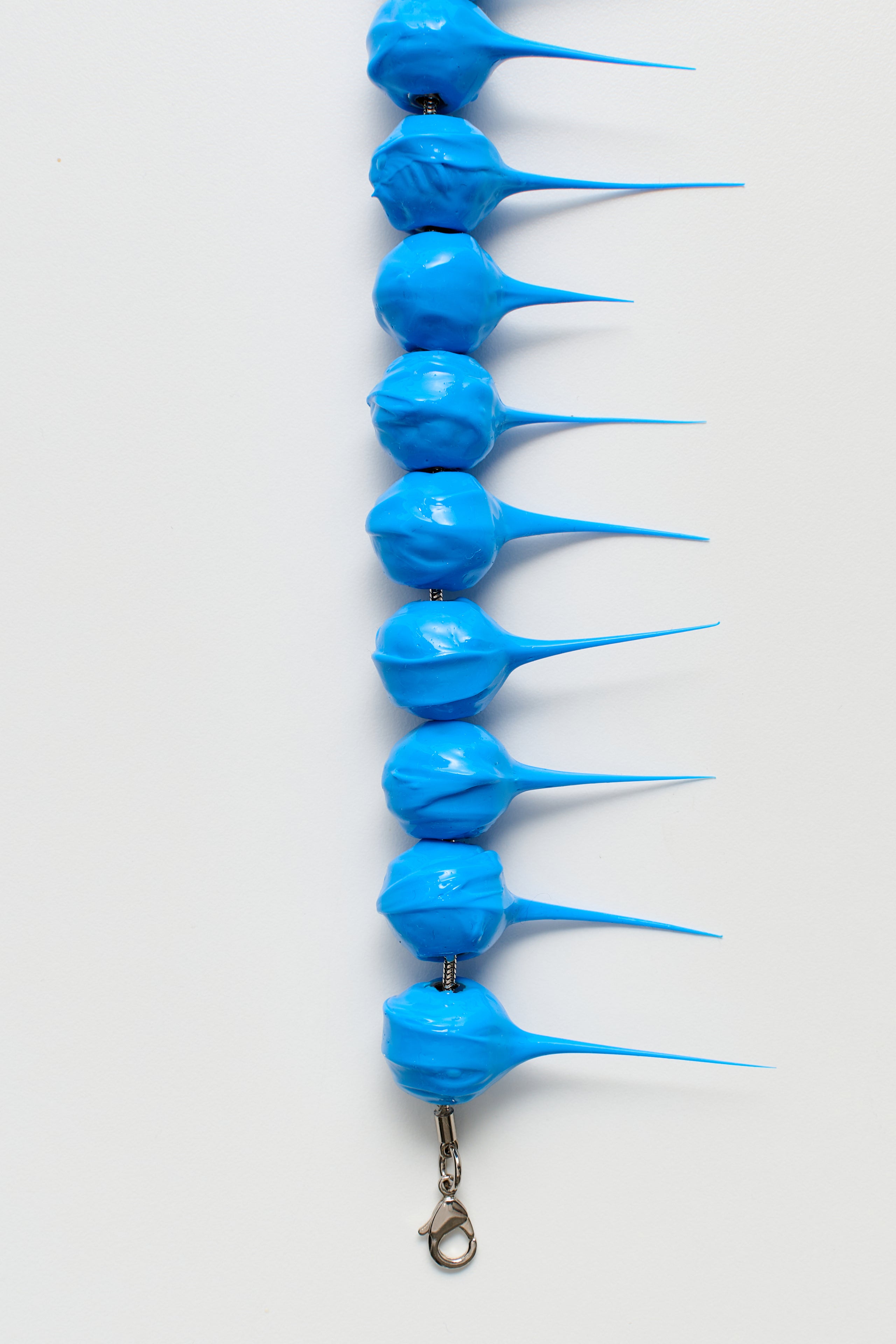 SUNNEI Spike Rubberized Necklace Turquoise