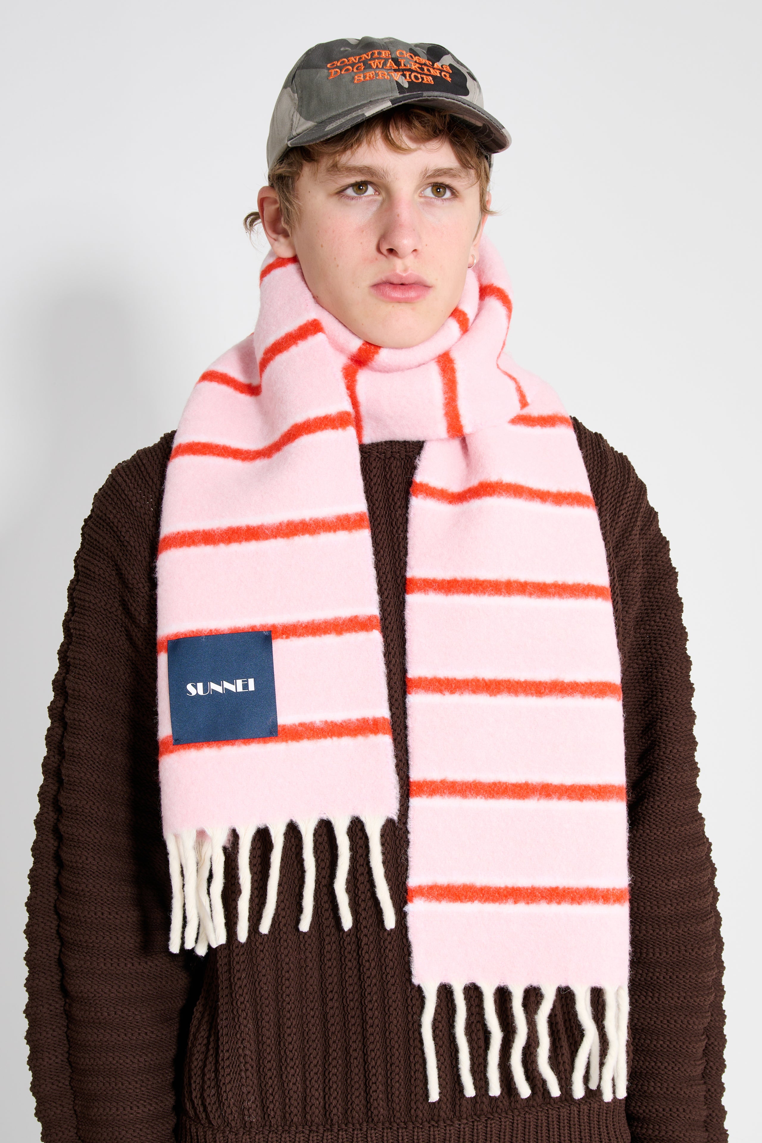 SUNNEI Scarf Pink Stripes