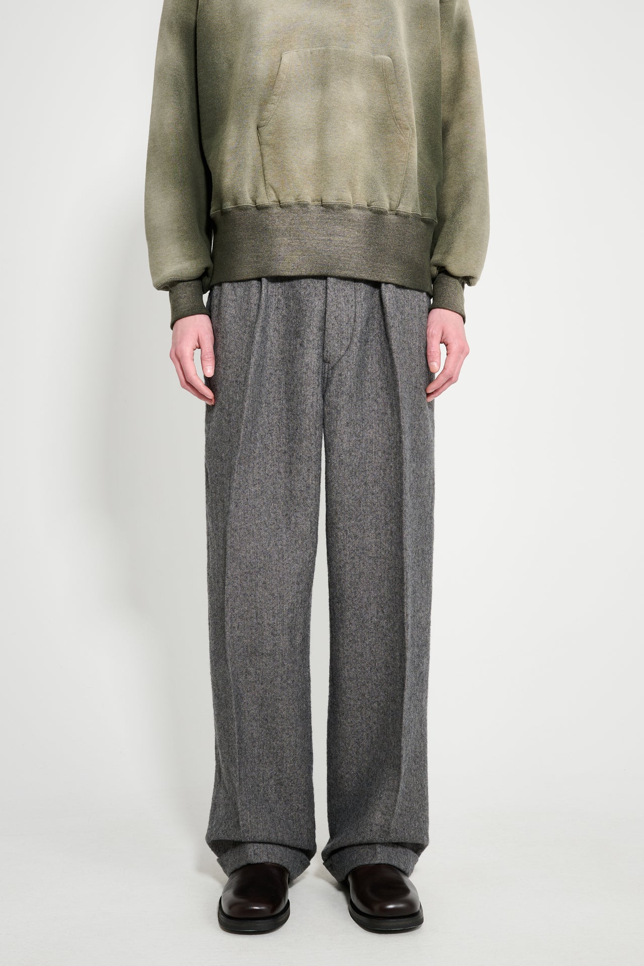 Taiga Takahashi Work Trousers Charcoal