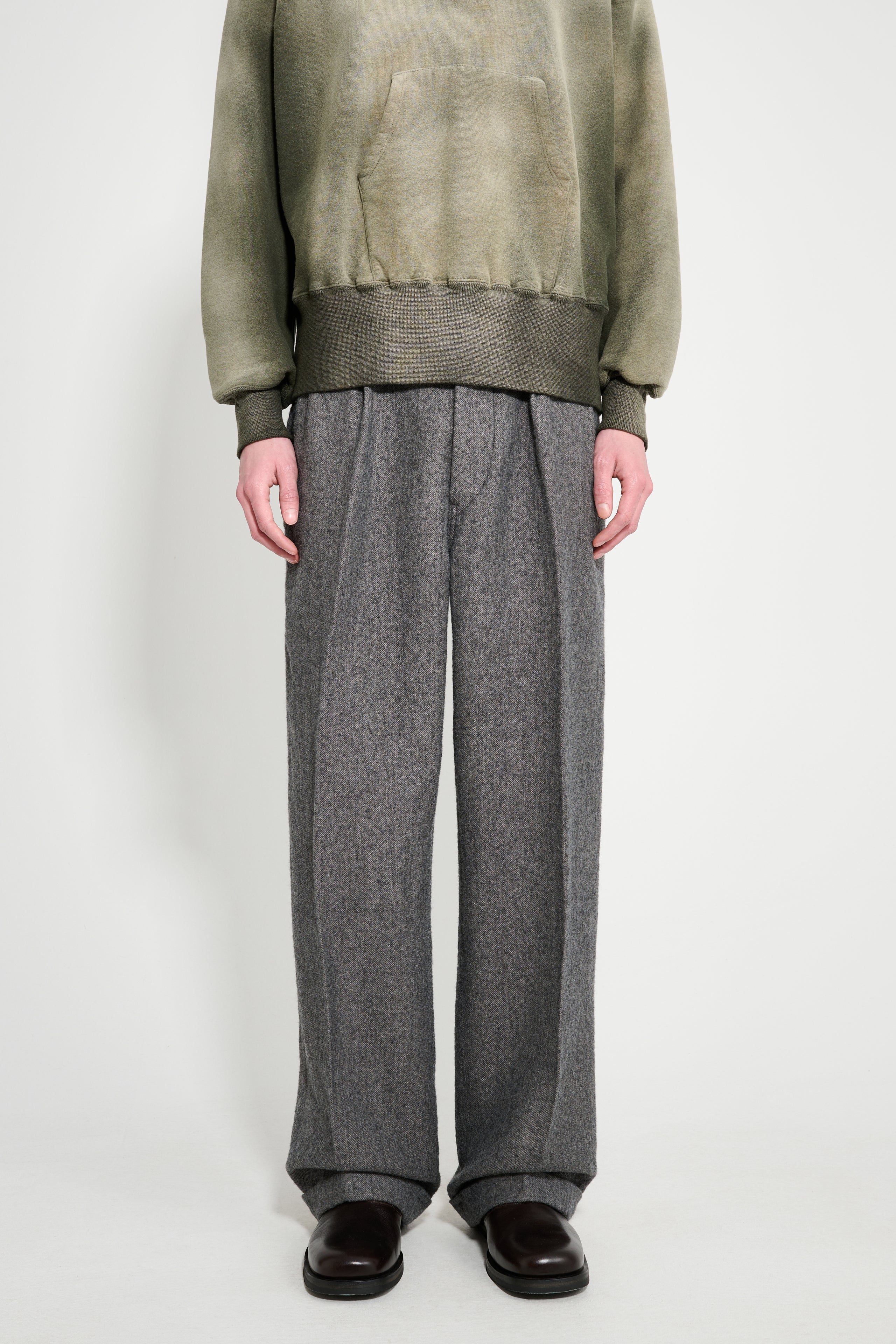Taiga Takahashi Work Trousers Charcoal