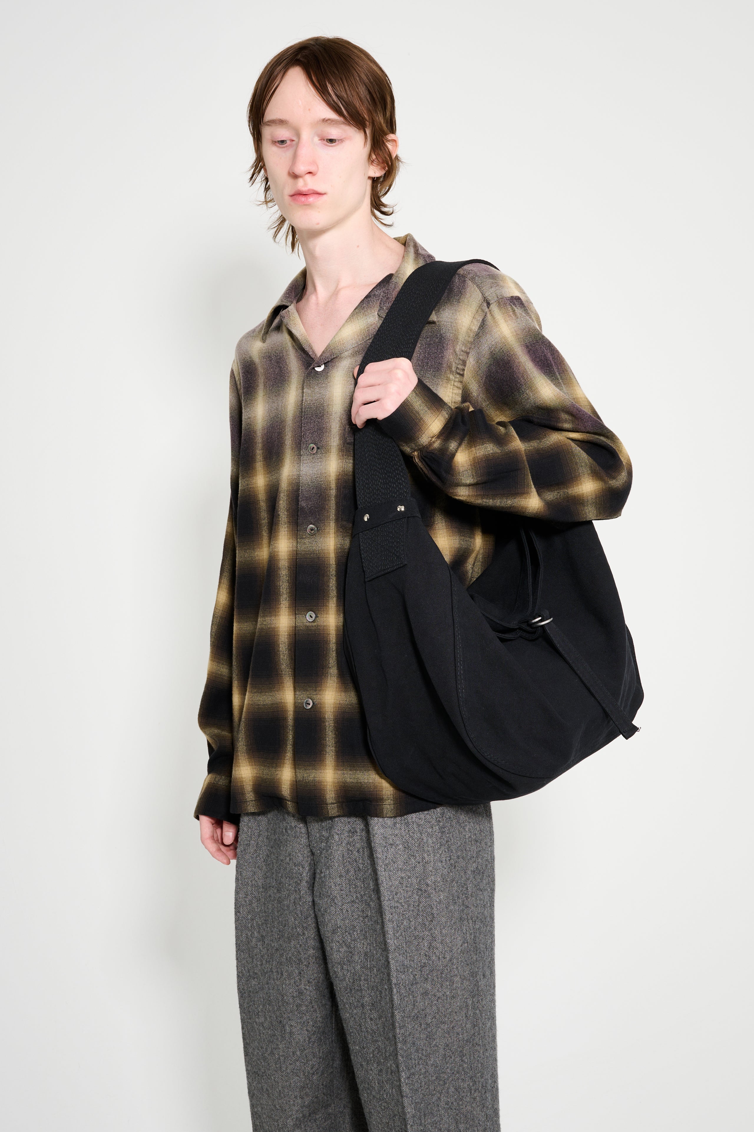 Taiga Takahashi Newsboy Bag Black