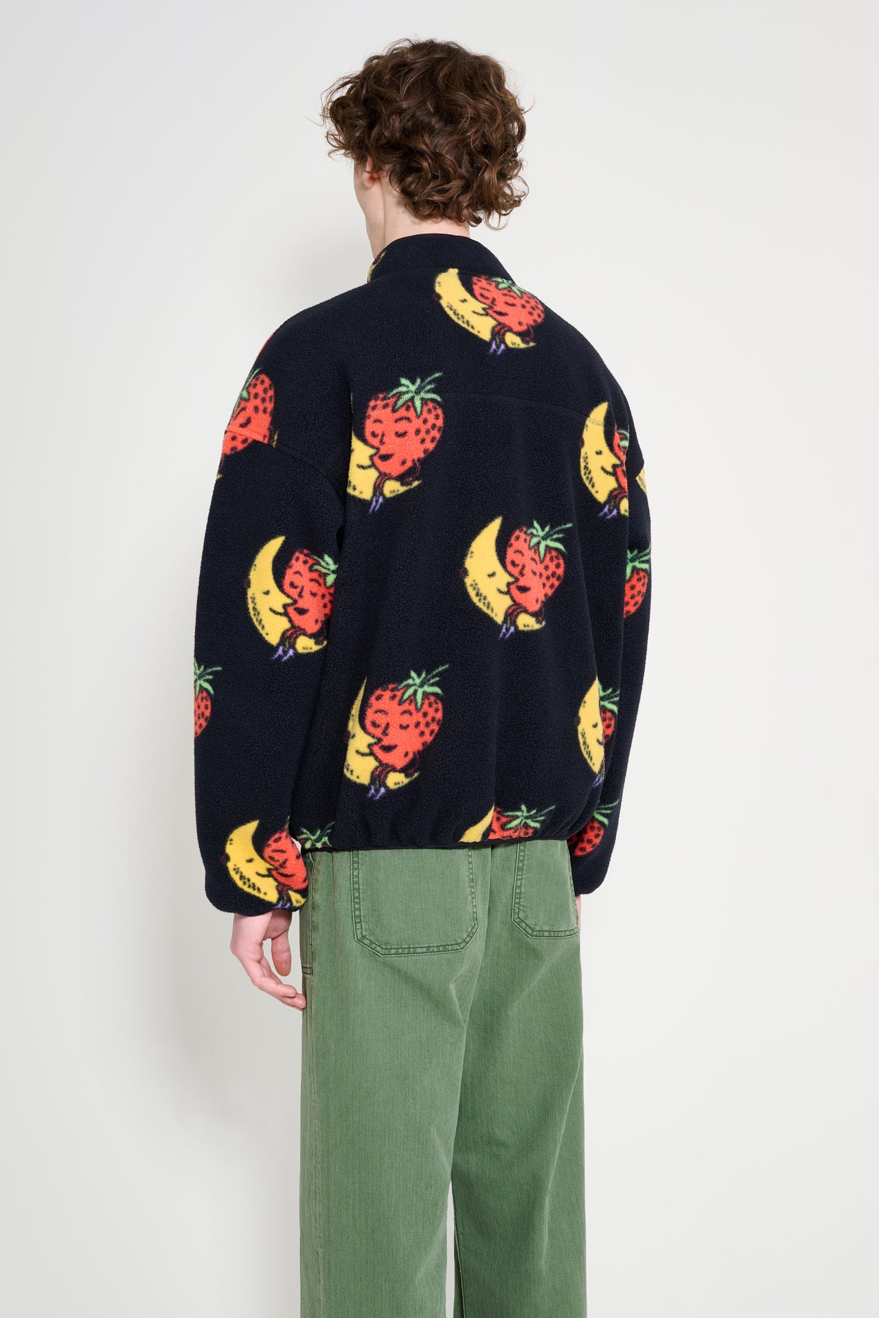 The North Face x Sky High Farm Fleece Half Zip TNF Black Strawberry