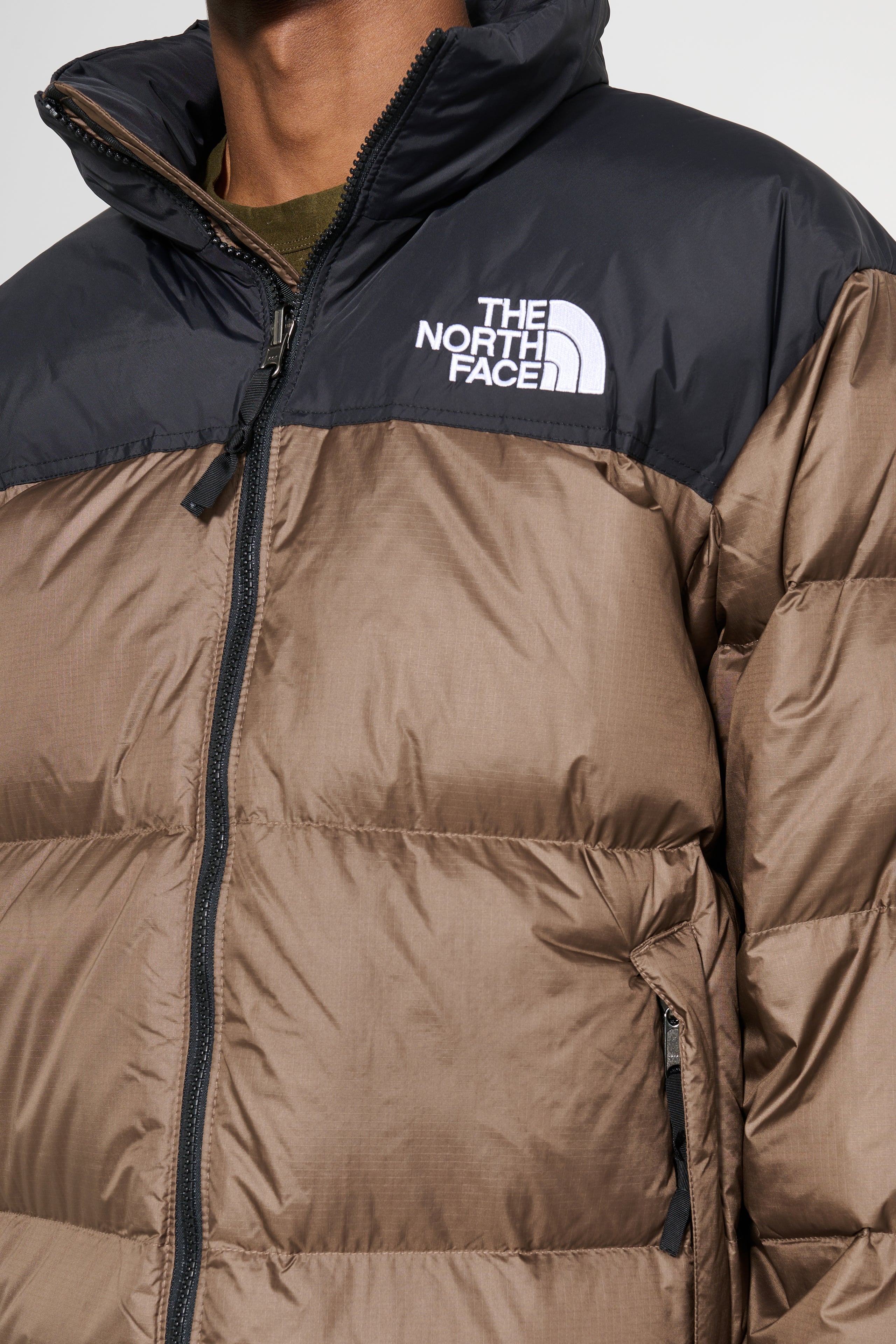 The North Face 1996 Nuptse Jacket Smokey Brown / TNF Black