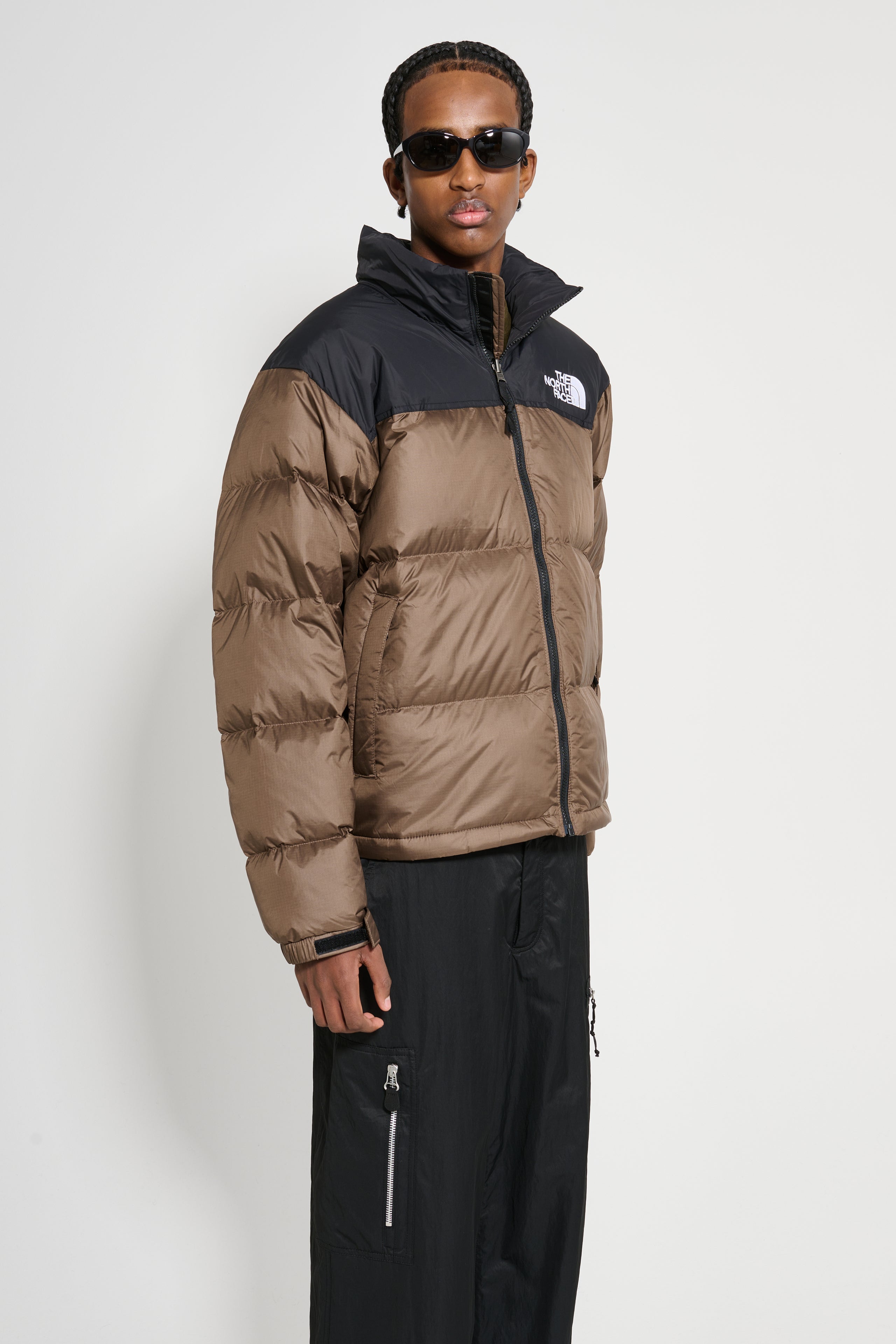 The North Face 1996 Nuptse Jacket Smokey Brown / TNF Black