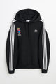 adidas x TRÈS BIEN x Mental Athletic Adicolor Baggy Fit Hoodie Black