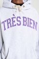 TRÈS BIEN x Champion Damaged Arch Hood Grey Melange