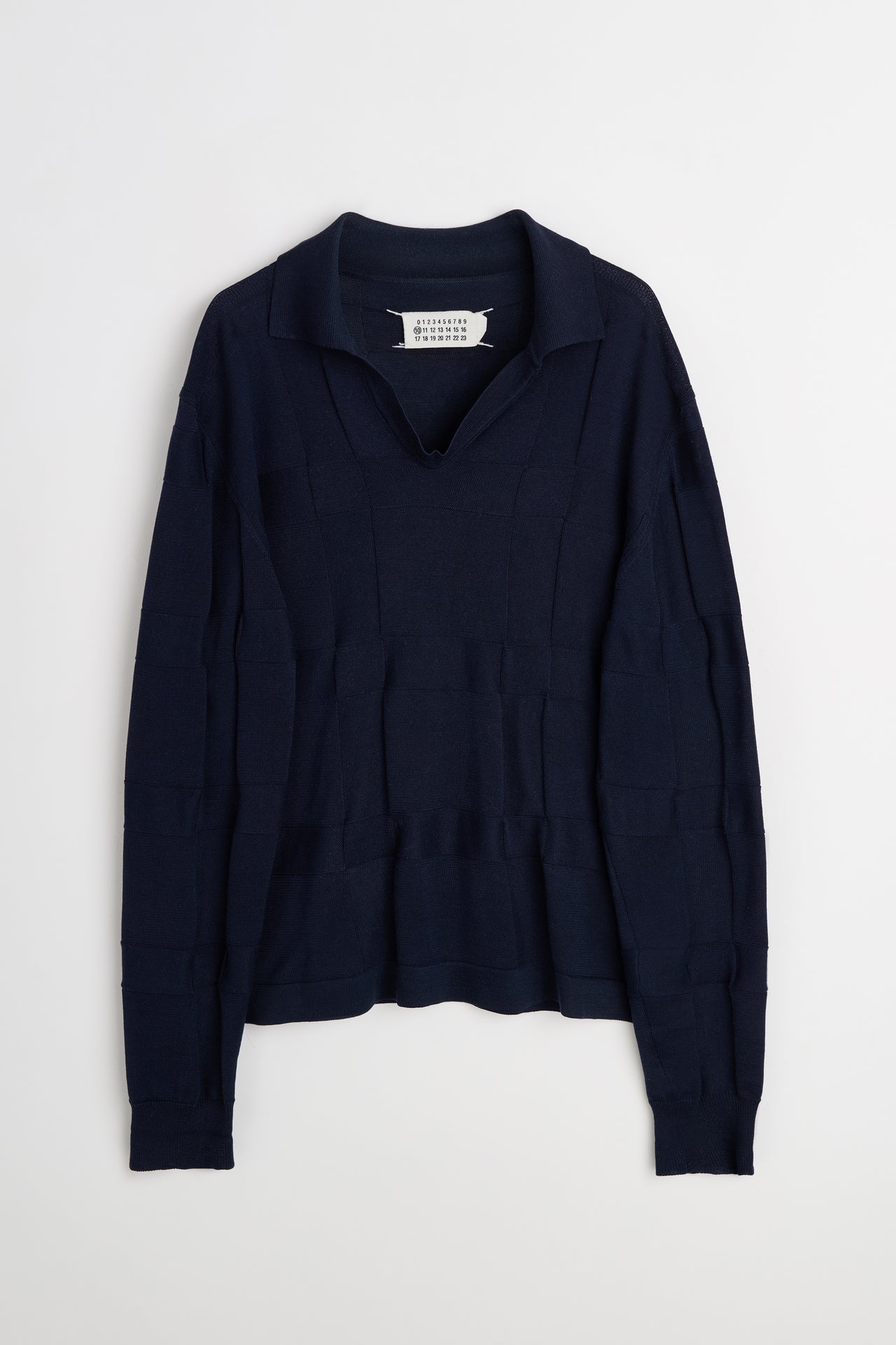 TRÈS BIEN Archive Maison Margiela Panel Knit Sweater Navy