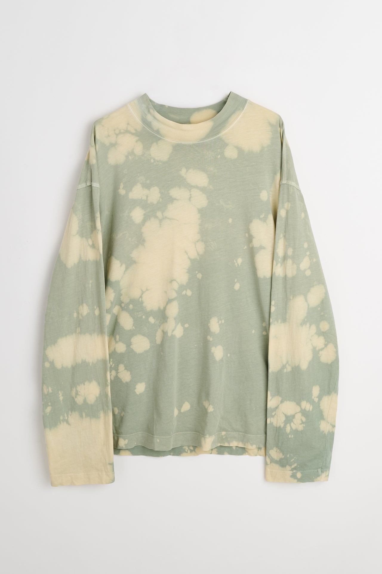 TRÈS BIEN Archive Dries Van Noten Long Sleeve Tie Dye Tee Pale Yellow