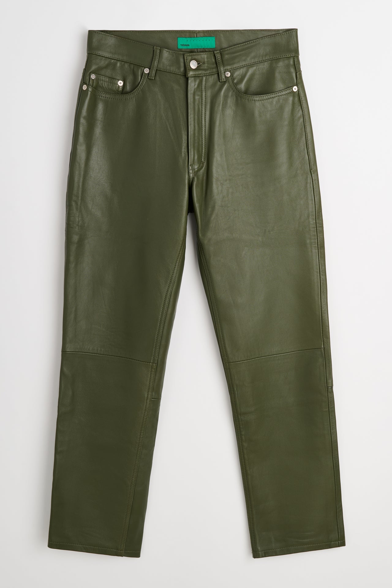 TRÈS BIEN Archive Très Bien everywear Five Pocket Leather Pants Green