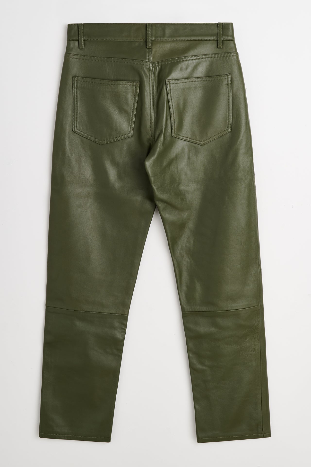 TRÈS BIEN Archive Très Bien everywear Five Pocket Leather Pants Green