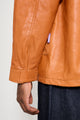 Très Bien / Sneeze Chesterfield Leather Anorak Jacket Cognac