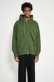 TRÈS BIEN everywear Semi Raglan Zip Hoodie GD Dark Green