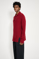 TRES BIEN ATELJÉ Knit Box Polo Burgundy