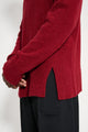 TRES BIEN ATELJÉ Knit Box Polo Burgundy