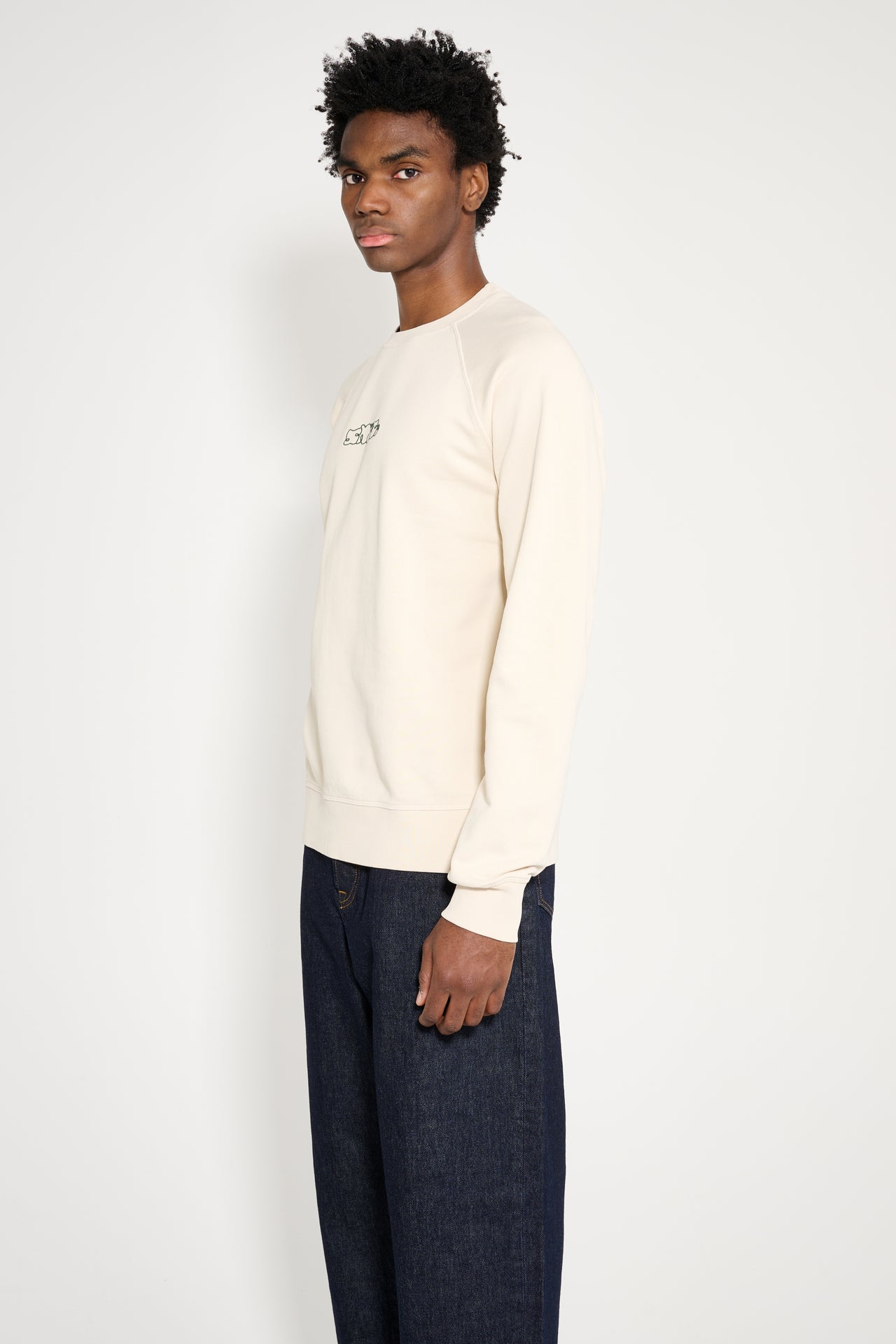 Très Bien / Sneeze Logo Crewneck Sweater Oatmeal