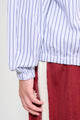 Très Bien Warm Up Shirt Jacket Stripe White / Blue