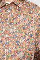 Très Bien Wave Poplin Flower Print Shirt Multi Color