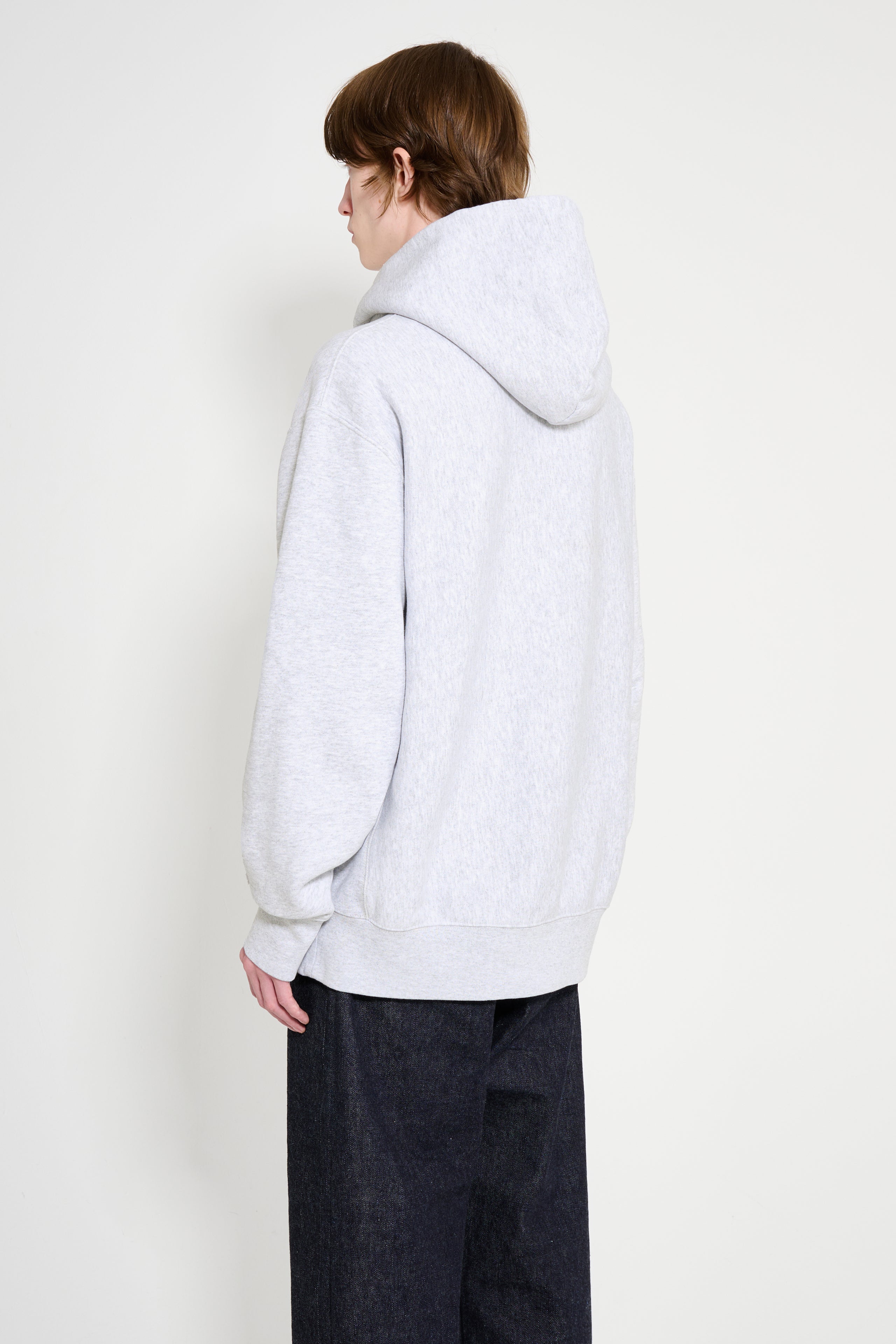 TRÈS BIEN x Champion Reverse Weave Arch Logo Hoodie Grey