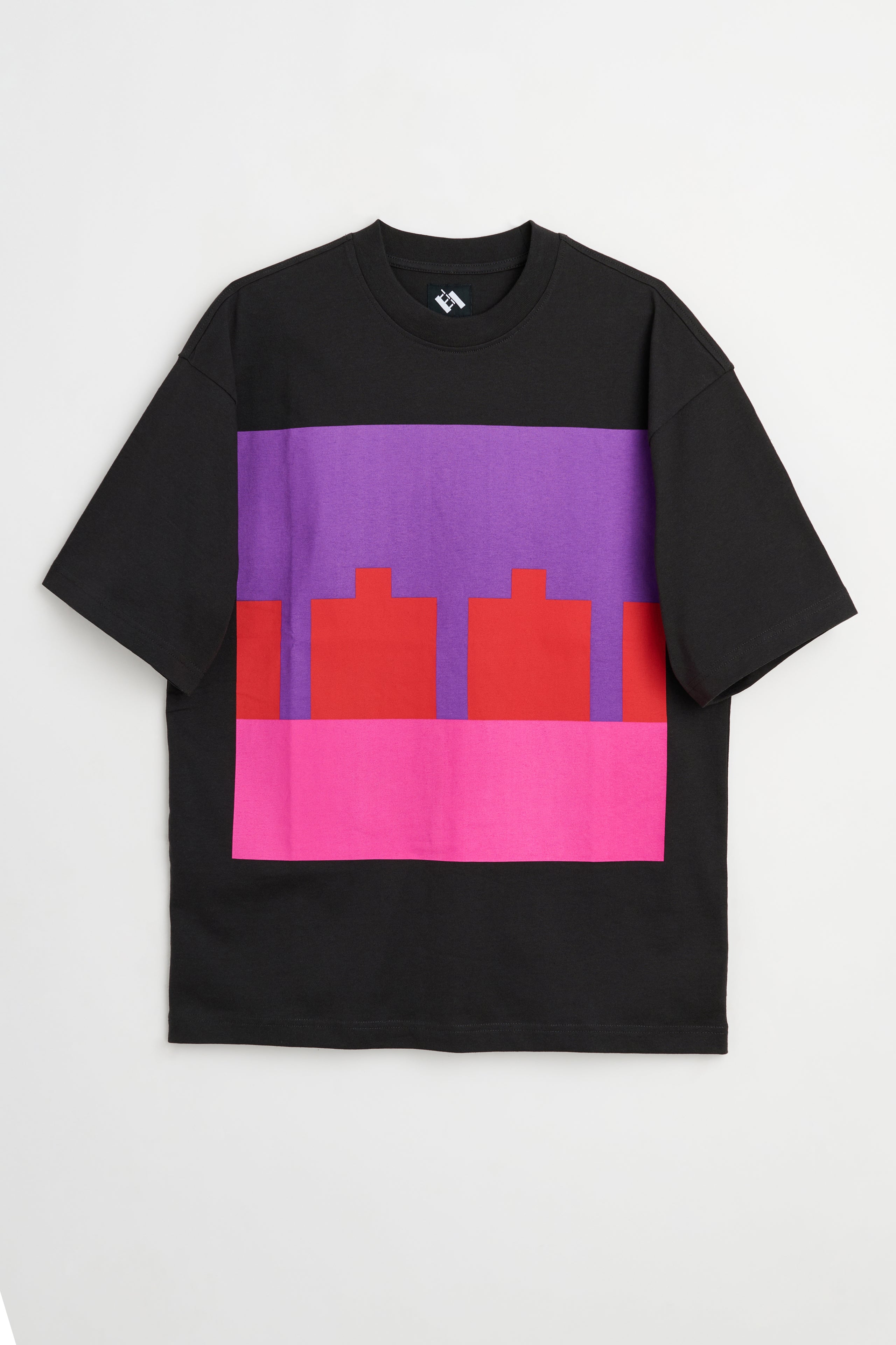 The Trilogy Tapes Block T-shirt Black