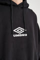 Umbro OG Logo Mask Hoodie Washed Black