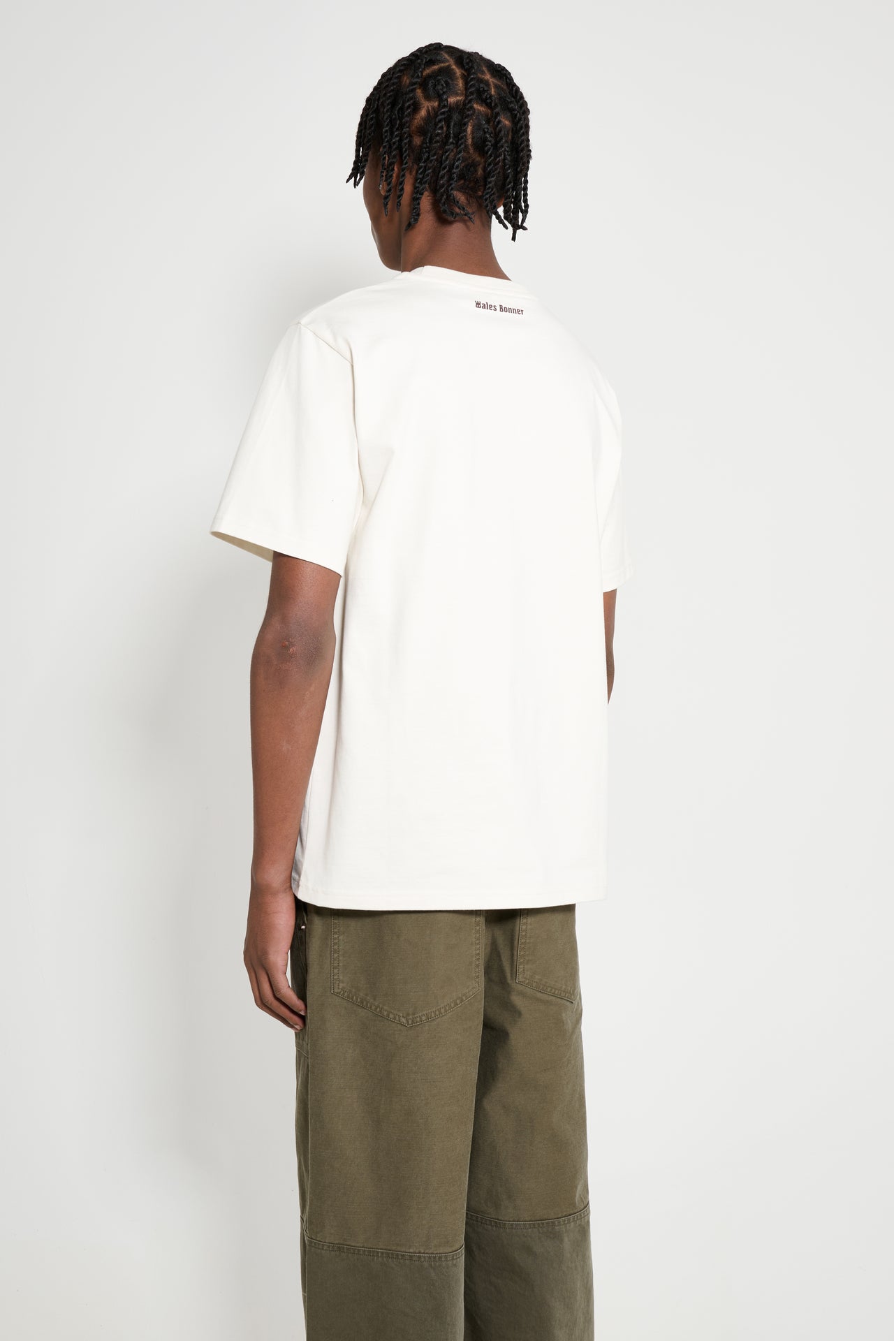 Wales Bonner Compass Tee Ivory / Brooch 1