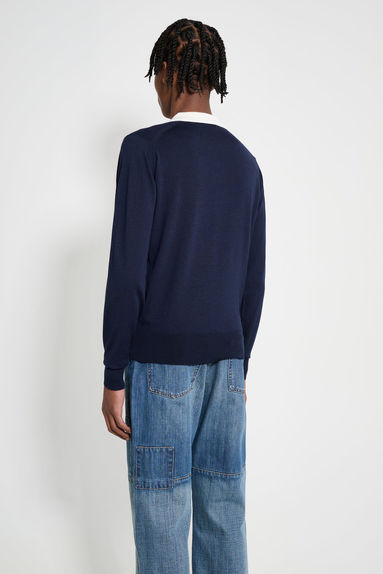 Wales Bonner Henry Polo Navy / Ivory