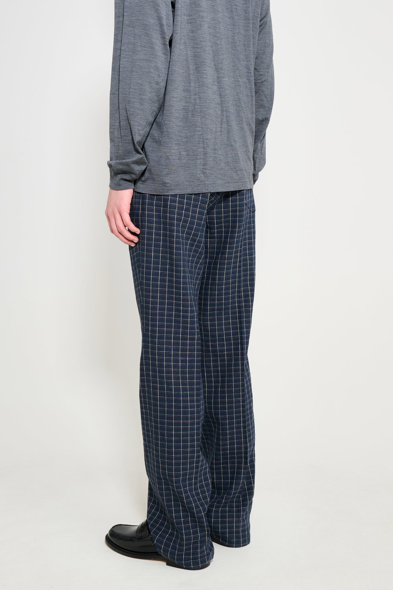 Wales Bonner London Trouser Navy / Ivory / Rust