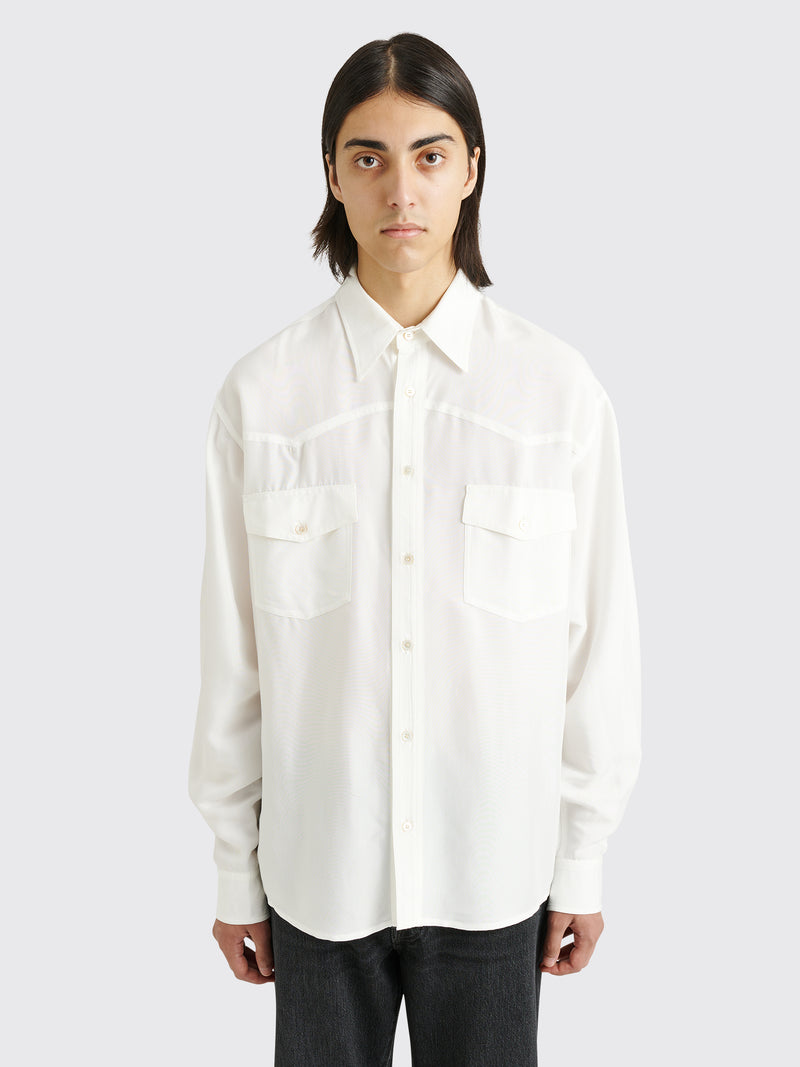 Acne Studios - button-up western shirt off white