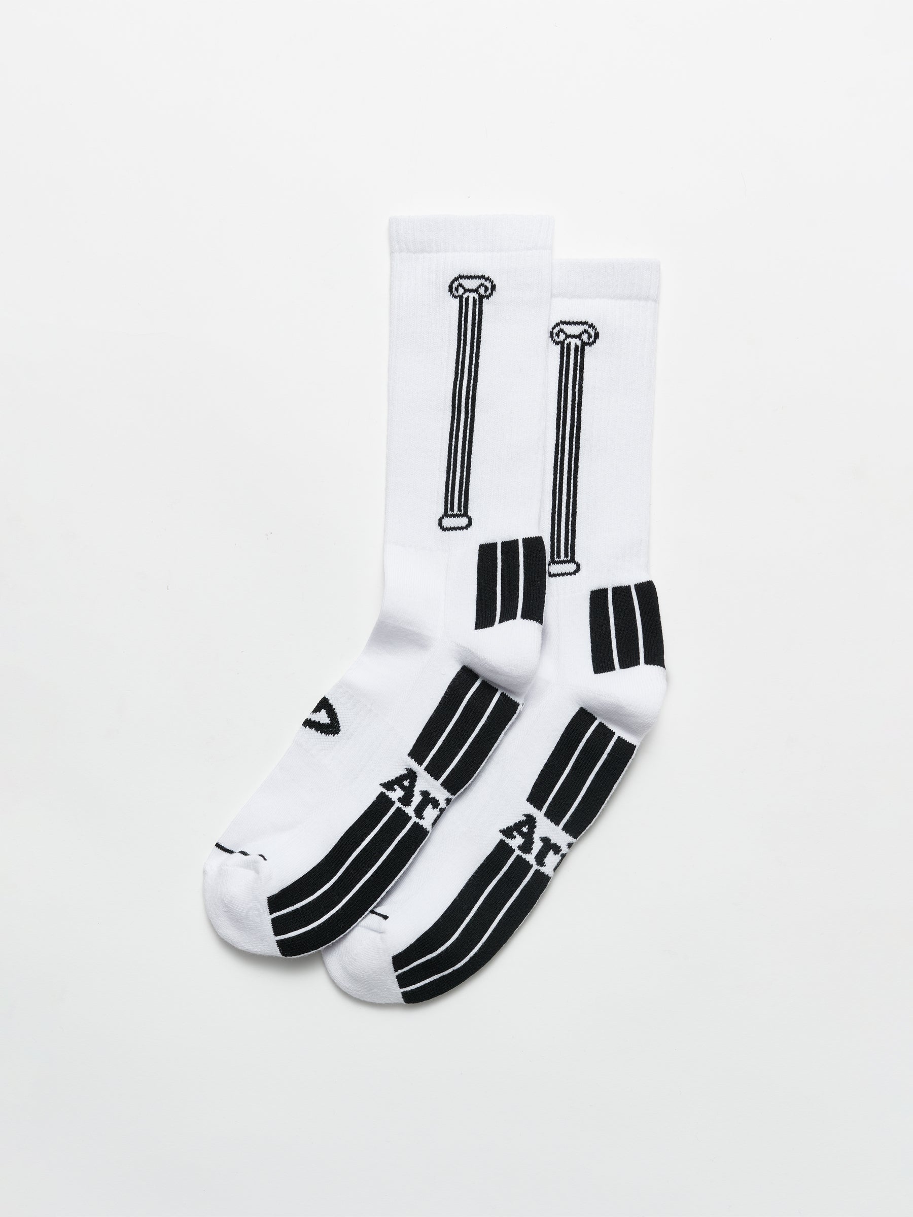 Aries Column Socks White