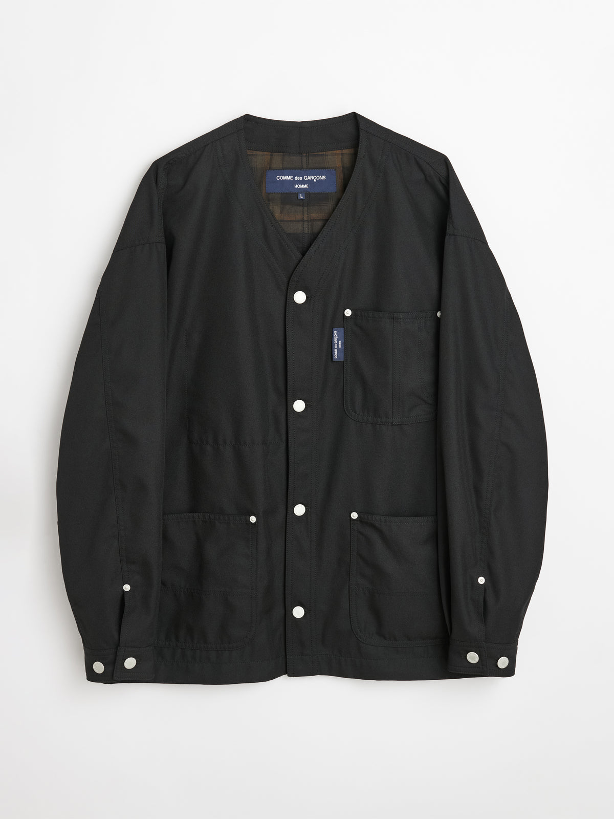 Comme des Garçons Homme Gabardine Cardigan Black – Très Bien