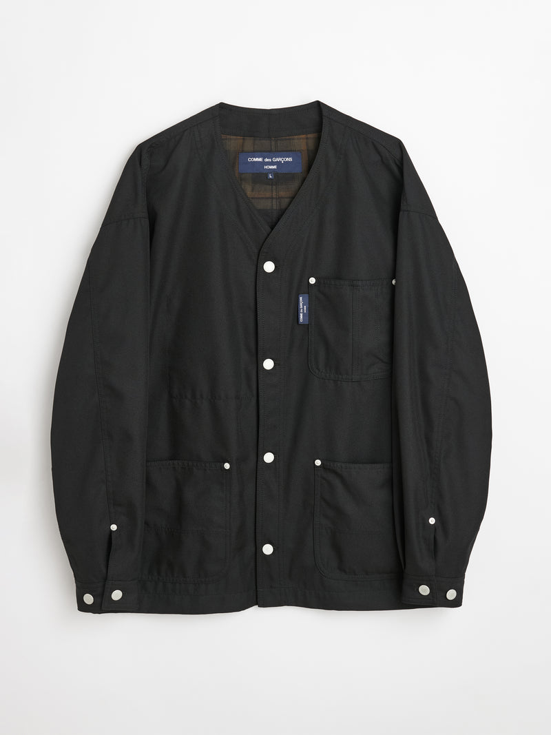 Comme des Garçons - homme gabardine cardigan black