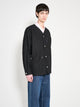 Comme des Garçons Homme Gabardine Cardigan Black