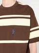 Comme des Garçons Homme Striped T-shirt Brown / Cream