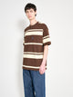 Comme des Garçons Homme Striped T-shirt Brown / Cream