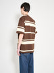 Comme des Garçons Homme Striped T-shirt Brown / Cream
