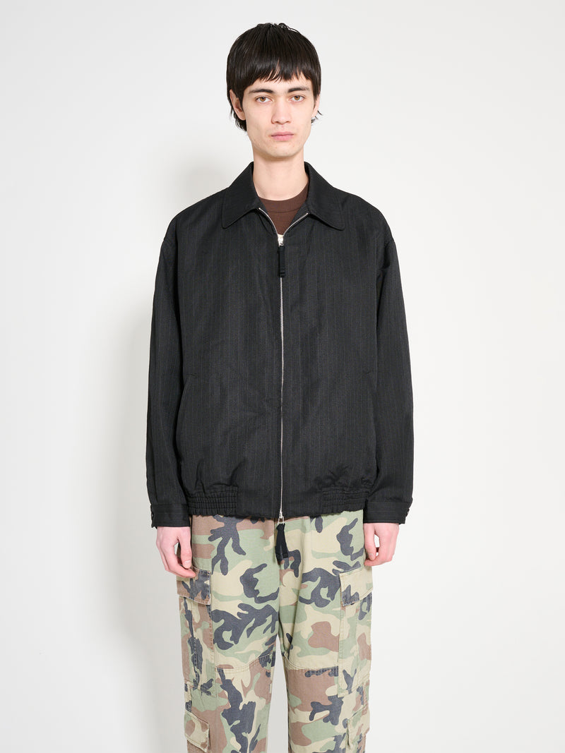 Comme des Garçons - homme zip jacket black stripe