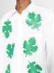 Comme des Garçons Homme Plus Broad Leaf Motif C Shirt White / Green